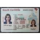 South Carolina Fake id front side